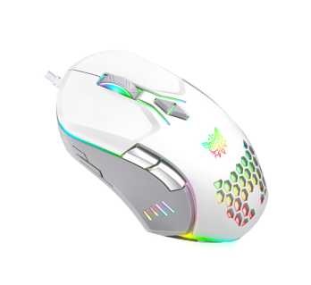 onikuma cw902 Wired Gaming Mouse With Colorful Lighting Wired PC Entry Level Mouse with RGB Backlit and Adjustable DPI, Ergonomic Office Laptop Mouse