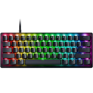 Razer Huntsman V3 Pro - Mini 60% Gaming Keyboard: Analog Optical Switches w/Rapid Trigger & Adjustable Actuation - Onboard Adjustments - Dual-Purpose Mod Keys - Doubleshot PBT Keycaps - Black