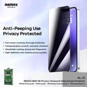 REMAX  GL-27-REMAX NEW Privacy Tempered Glass Screen Protector GL-27
