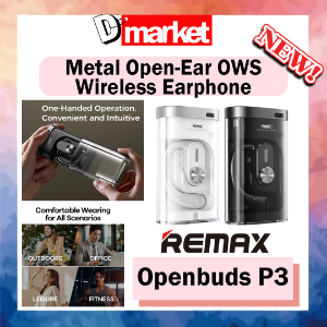 Remax Openbuds P3 Progresax Series Metal Open-Ear OWS Bluetooth Earphone Hi-Fi Audio iPX6 Wireless Earphone Headset