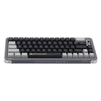Royalaxe Y68 - 68 keys Hot-swappable mechanical gaming keyboard Triple modes bluetooth3.0/5.0/USB-C/2.4Ghz with 18+4RGB Back light/TTC Gold Switch V2/4000mAH/Windows/MAC/Android/IOS