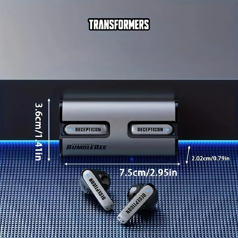 Transformers TF-T02 Wireless Earbuds TWS With Microphone Affordable Portable Earphones Low Latency High Quality Sound Isolation For Android For Iphone Type C.