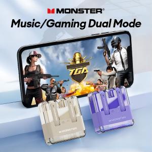 Monster XKT12 bluetooth 5.3 TWS wireless gaming earphones
